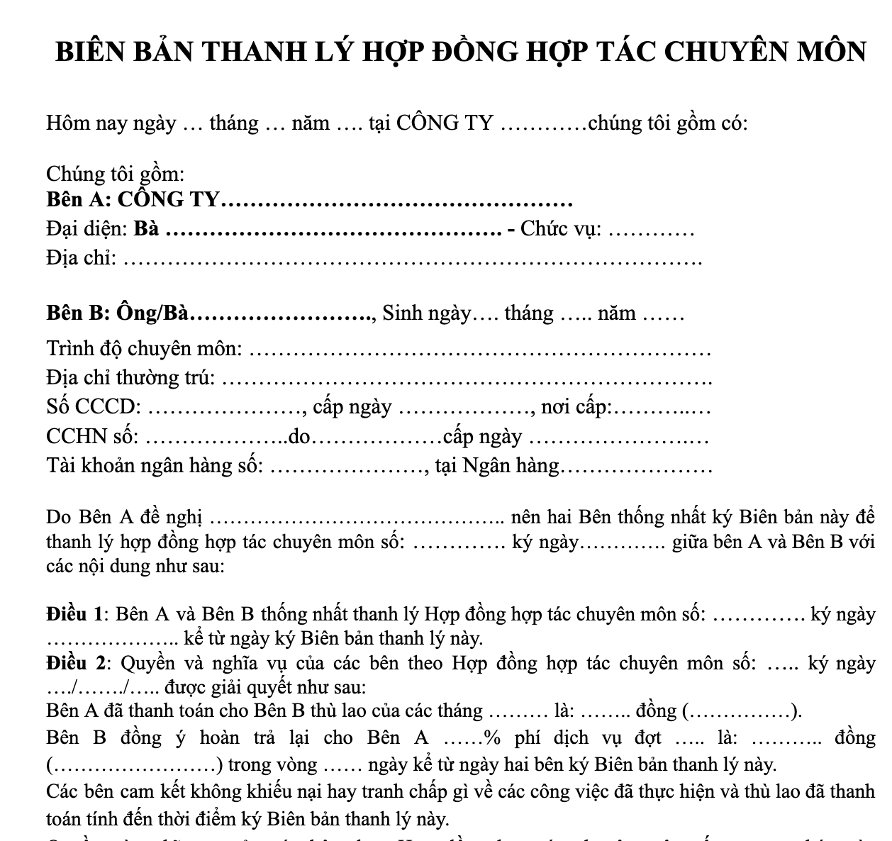 mau-bien-ban-thanh-ly-hop-dong-hop-tac-chuyen-mon